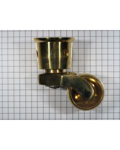 Wiel messing met bus 25 mm