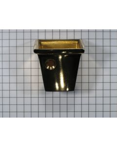 Sok messing vierkant, 25 mm