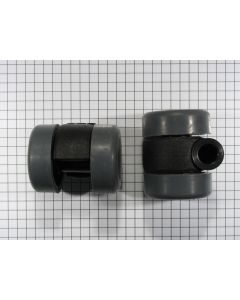 Zwenkwiel dubbel polyamide 35mm
