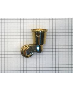 Wiel messing met sok 19 mm