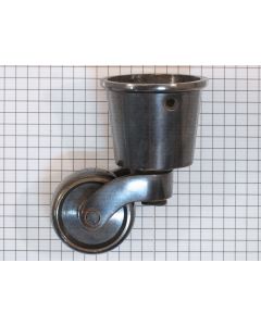 Wiel messing antiek met sok 38 mm