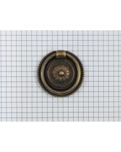 Ringgreep diam. 46 mm messing antiek