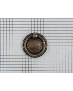 Ringgreep diam. 40 mm messing antiek