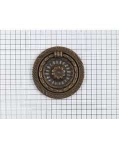 Ringgreep diam. 52 mm messing antiek