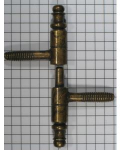 Inboorpaumelle 66 x 9 mm messing antiek