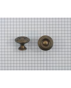 Knop Louis XVI 25 mm messing antiek