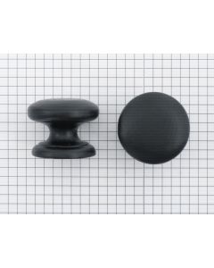 Knop ijzer zwart, 38 mm