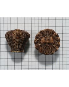 Knop roodbrons, gevlochten, 35