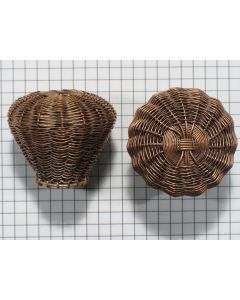 Knop roodbrons, gevlochten, 44