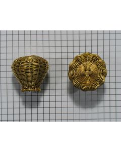 Knop fijn, messing, gevl. 30