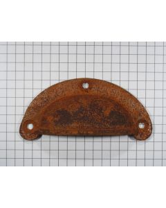 Komgreep massief, ijzer geroest, 74 mm
