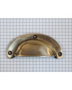 Komgreep massief 85mm licht brons