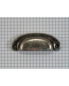 Komgreep zamac ijzerkleur 78mm