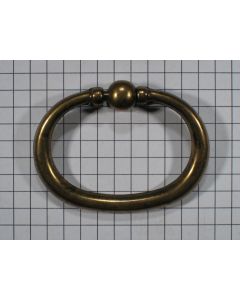 Ringgreep 51x38 mm zamac messing antiek