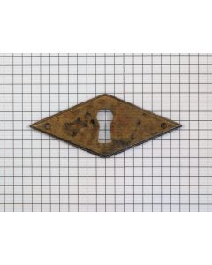 Sleutelplaat H ruit zamac messing ant. 3