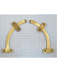 Paar messing klepscharnieren 12,7 cm