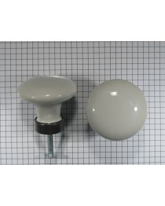 Porseleinen knop 50 mm/ijzerkleurige voe
