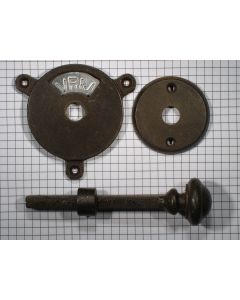 WC-deursluiting, ijzer geroest