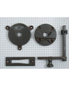 WC-sluiting vij/bezet + ijzer geroest