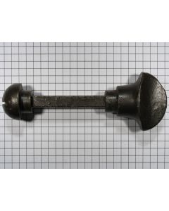 WC-deursluiting, ijzer geroest z/rozet