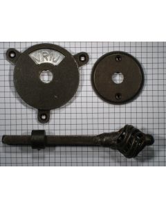 WC-deursluiting, ijzer geroest