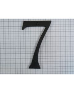 Cijfer 7, extra groot, zwart (14 cm)