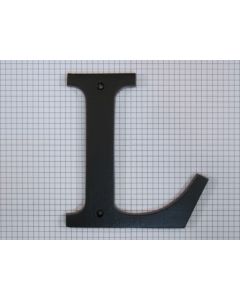 Letter L, extra groot, zwart (14 cm)