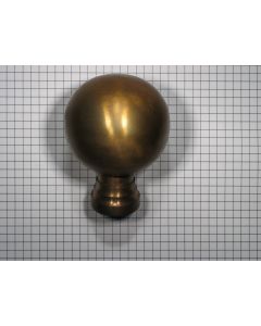 Deurknop, messing antiek, 60 mm