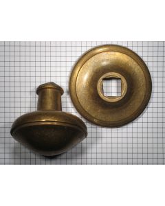 Deurknop, messing antiek