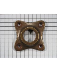 Rozet klaver messing antiek gat 15 mm