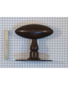 Vensterkruk ovaal 75x30 mm ijzer geroest