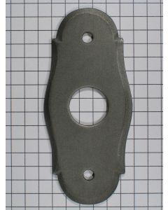 Achterplaat ijzer mat 72 x 32 mm