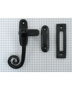 Raamsluiting krul IJ zwart compl