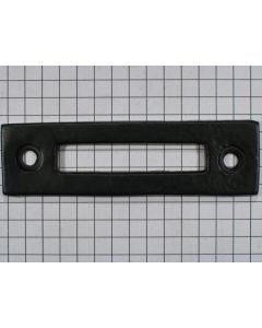 Aanslag zwart voor invallend kozijn