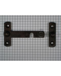 Overslag-sluiting ijzer geroest L 79mm