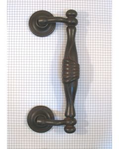 Deurgreep ijzer geroest 24 cm