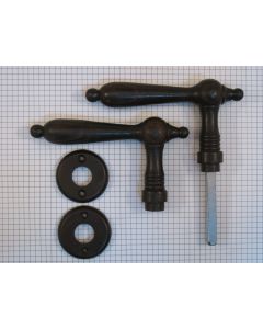 Set deurkrukken 140mm INCL. ROZ roestwas