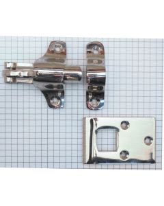 Raamknip, nikkel glans