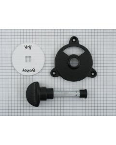 Toiletsluiting, vrij/bezet, matzwart