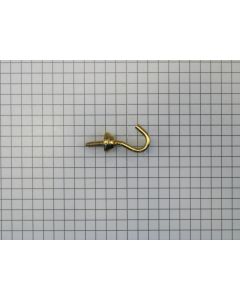 Schroefhaak rond messing, 2,5 x 21 mm