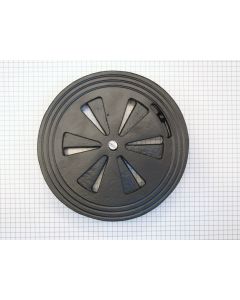 Afsluitbaar rooster zwart 148mm