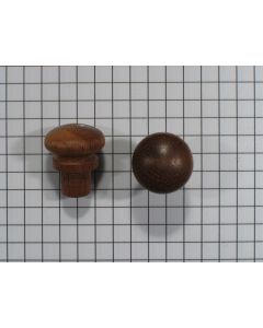 Secretaireknopje 16 mm mahonie