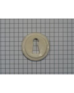 Sleutelplaat been rond 35 mm wit