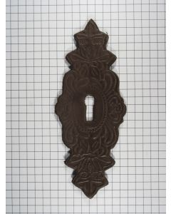 Sleutelplaat leer groot V