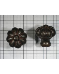 Knop 30mm, ijzer geroest