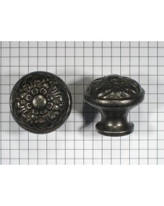 Knop 32 mm, ijzer blank