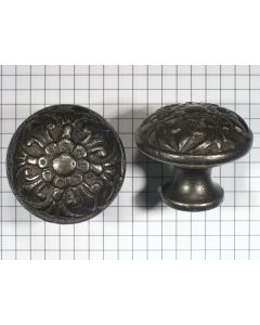 Knop 38 mm, ijzer blank