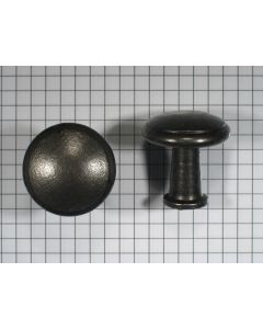 Knop 29mm, ijzer blank