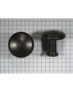 Knop 29mm, ijzer geroest