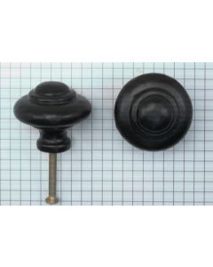 Knop, 37 mm, ijzer zwart